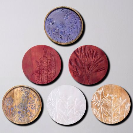 Blossoming Garden Wall Plate Set of 6